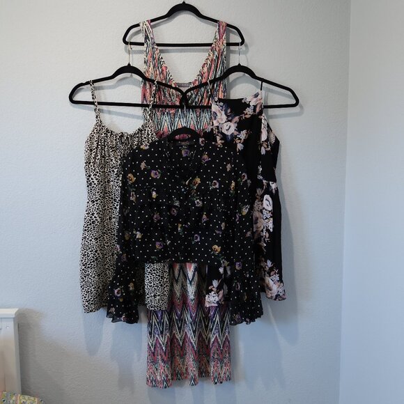 Forever 21 Dresses & Skirts - Dress Blouse Womens Bundle Lot M Midi Maxi Button Down Floral Spaghetti Strap